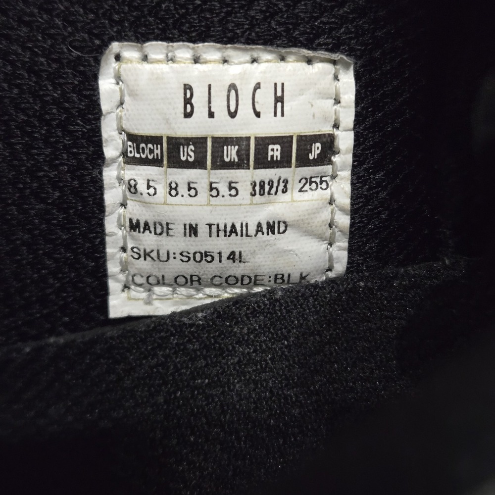 Bloch Black Dancing Sneakers Shoes Size 8.5 Performance Lace-up - Picture 6 of 8
